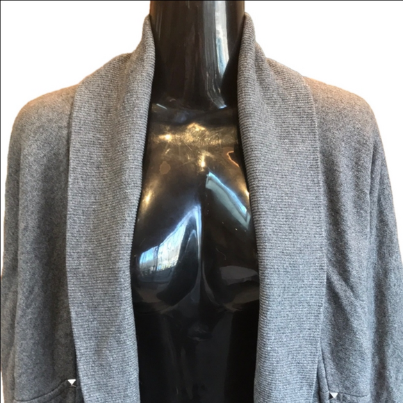 Aritzia Wilfred Diderot Cocoon Grey Open Cardigan Sweater Womens Small - Picture 4 of 16